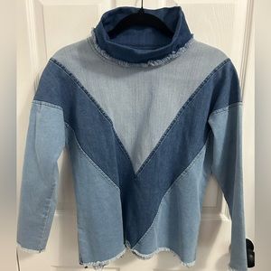 CHELSEA & VIOLET girls denim top size XL